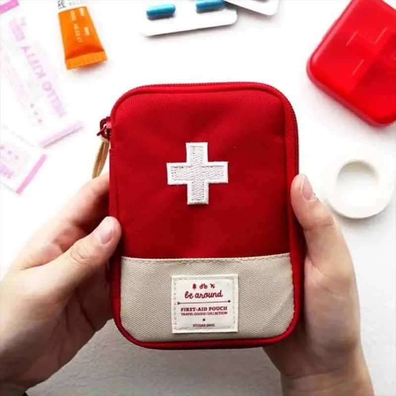 Kit di pronto soccorso medico per la casa, piccolo kit di medicinali per la casa, per riporre i medicinali, da viaggio, per esterni, mini kit di pronto soccorso medico portatile