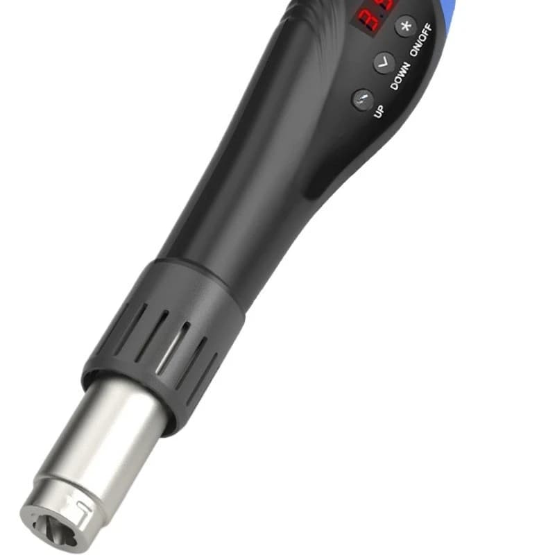 Pistola elettronica per la riparazione di cellulari, mini pistola termica manuale con regolazione della temperatura per la polimerizzazione di pellicole.
