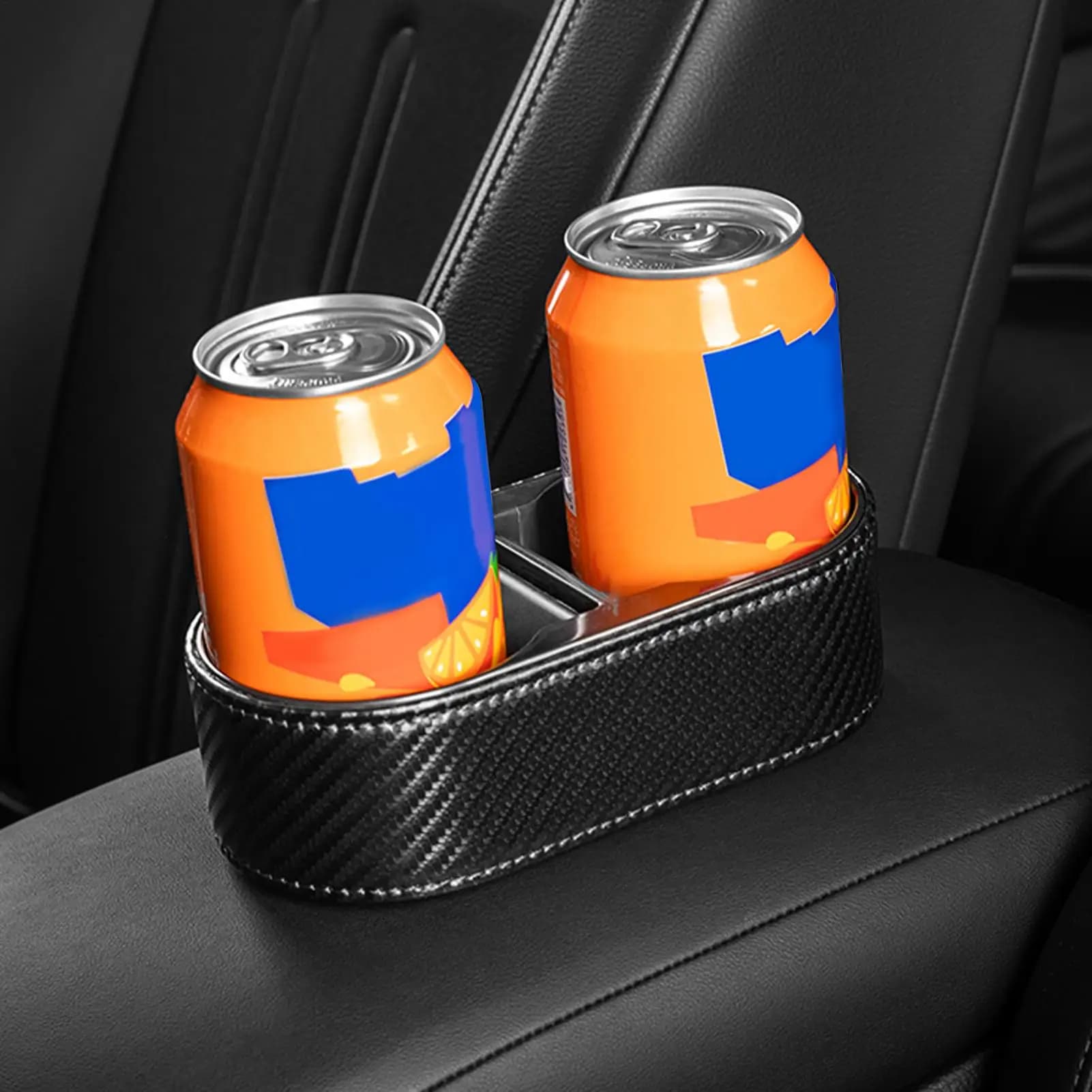 Portabicchieri Doppio per Auto, Organizzatore per Console, Supporto Fisso per Bevande per Golf Cart e Uso Quotidiano
