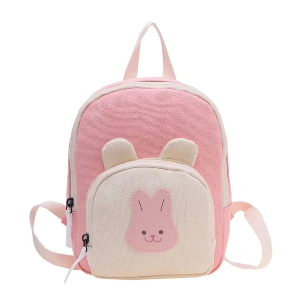 Cute Korean Kindergarten Schoolbag Cartoon Bear Adjustable Children's Handbags Canvas Kids Backpack For Baby Boy Girls