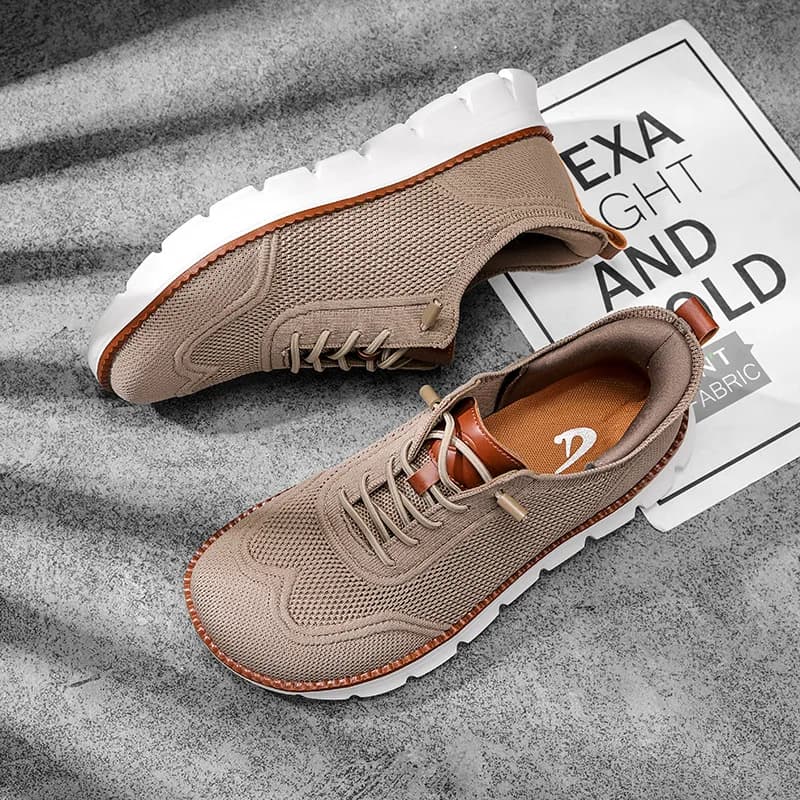 Fashionable men's shoes with wide box Naked feet shoes Sneaker brogue in casual net Minimalista Zero Drop Breathable men's sneakers summer fashion