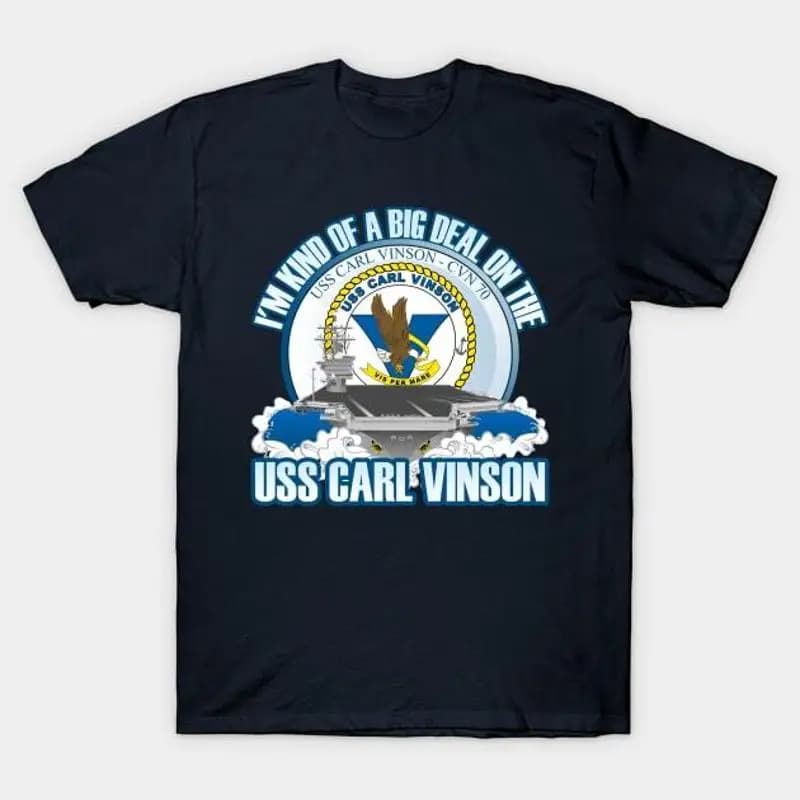 Sono gentile di un grande affare sulla maglietta USS Carl Vinson S 5XL Spedizione veloce