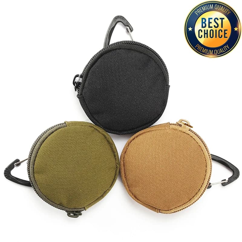 Tactical EDC Man Key Wallet Pocket USB External Cable U-Disk Earphone Case for AirPods Freebugs Protective Headphone Case