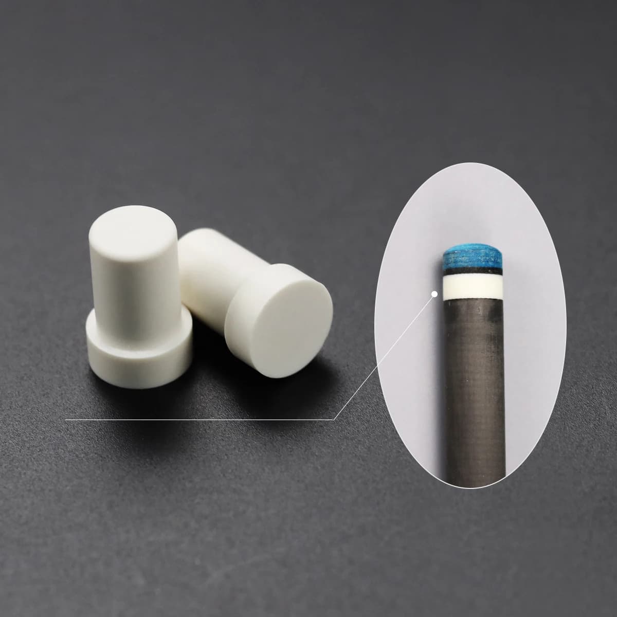 Accessori da biliardo Pool Ghiera per stecca con albero in carbonio 13.3mm ghiera bianca Juma OD13.3mm * ID10.7mm * L20mm per stecca in carbonio