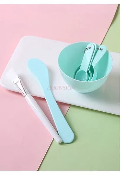 Set of face mask bowls, 6 pieces, facial mask brushes, beauty tools, skin care and cleaning products