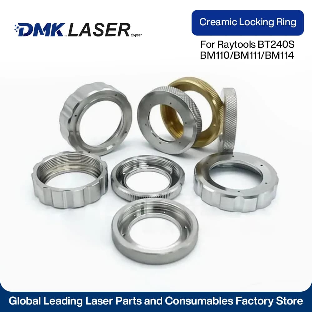 Laser Cutting Machine Lock Ring Raytools WSX Precitec BOCI Laser Cutting Head Ceramic Ring Lock Nut Capacitor Nozzle Press Ring