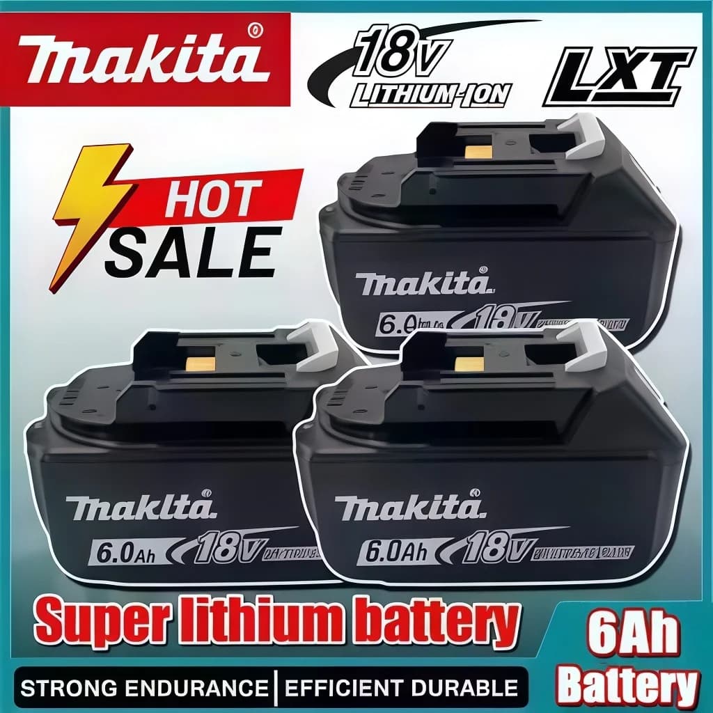 Low Standby‑power Loss Genuine Makita 18V 6Ah Battery Reduces Charging Times For Daily‑use BL18 Home‑improvement Tool Kits