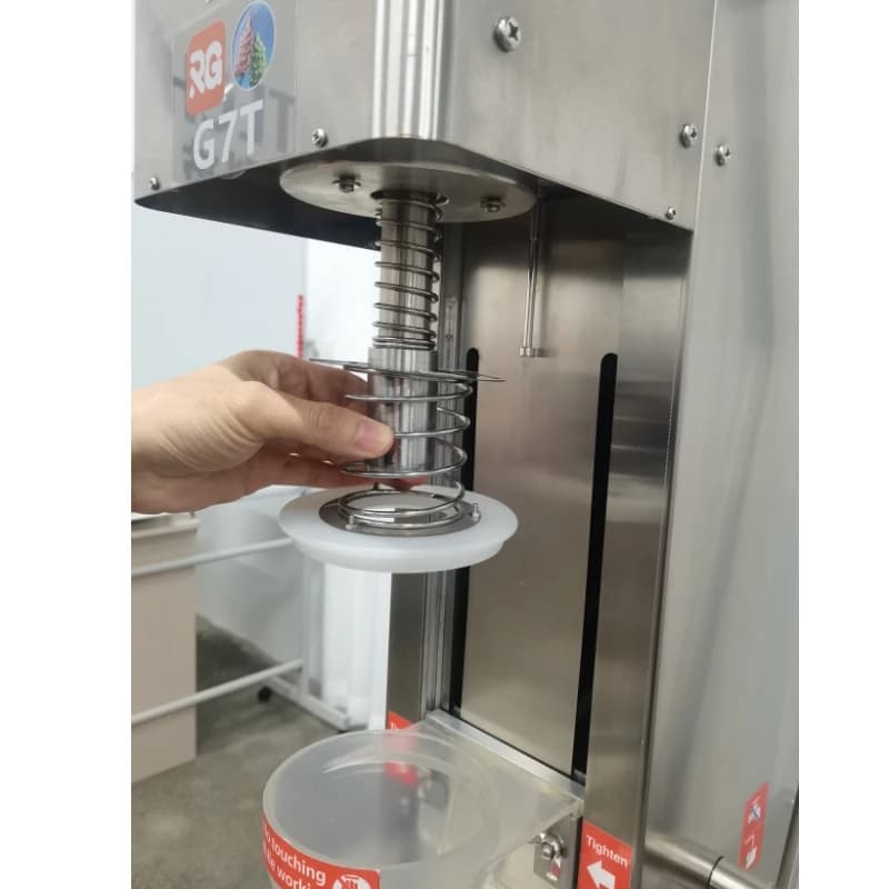 Frullatore per Yogurt e Gelato in Acciaio Inox/Plastica, Macchina per Frullati di Frutta Congelata, Yogurt e Noci