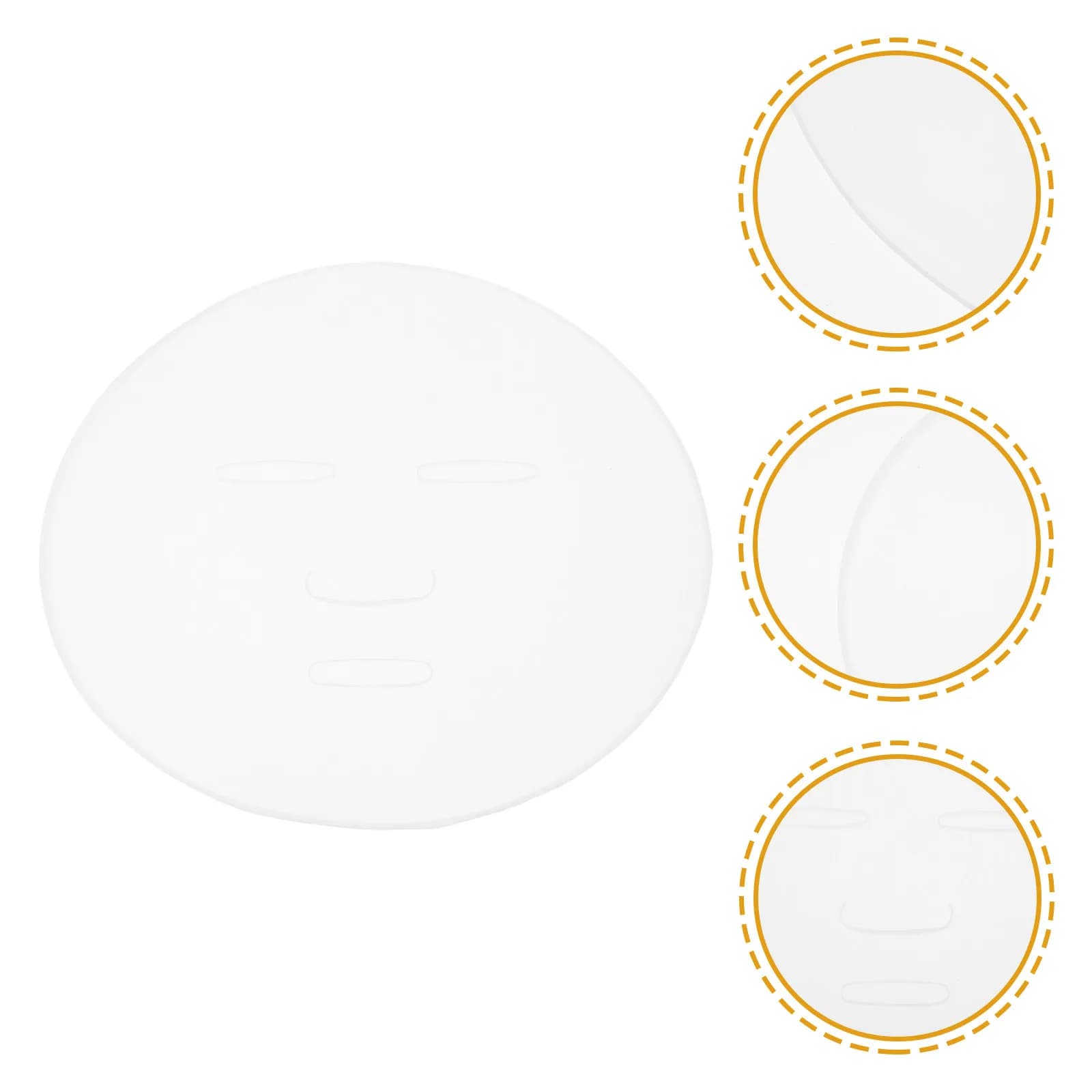 2 Pezzi Stampo in Silicone Riutilizzabile per Maschera di Alghe, per Maschere al Collagene, Strumento per la Cura della Pelle e Bellezza