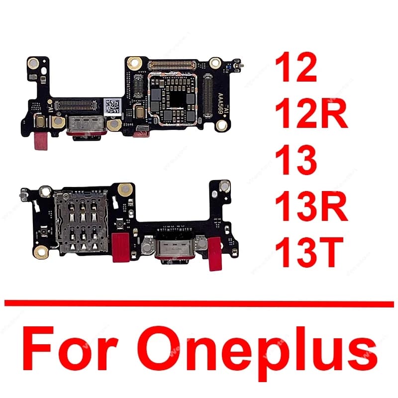 USB Charging Board For Oneplus 1+ 12 12R 13 13R 13T USB Charger Dock Board USB Charging Port Board Flex Cable Connector Repair