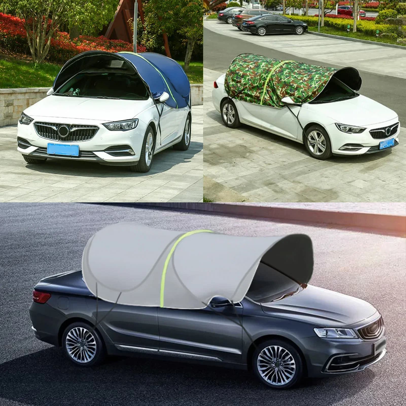 Parasole per auto portatile rimovibile pieghevole posto auto coperto tenda anti-uv parasole ombrello protettivo per auto protezione solare tettuccio per tetto auto