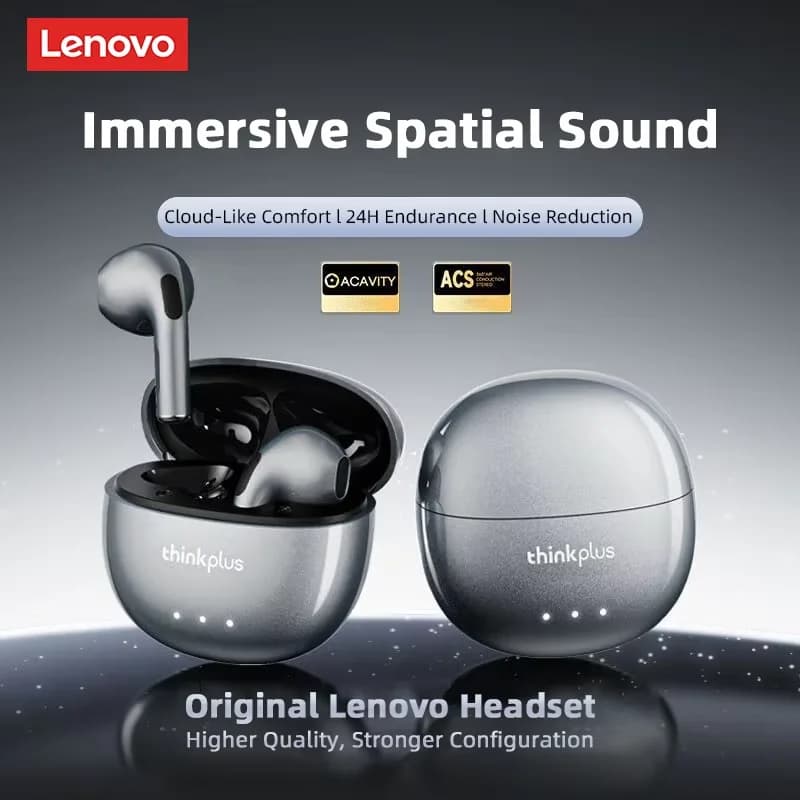 Auricolari Bluetooth originali Lenovo LP2 Pro TWS, cuffie da gioco, auricolari sportivi per musica, cancellazione del rumore, chiamate HD, cuffie wireless