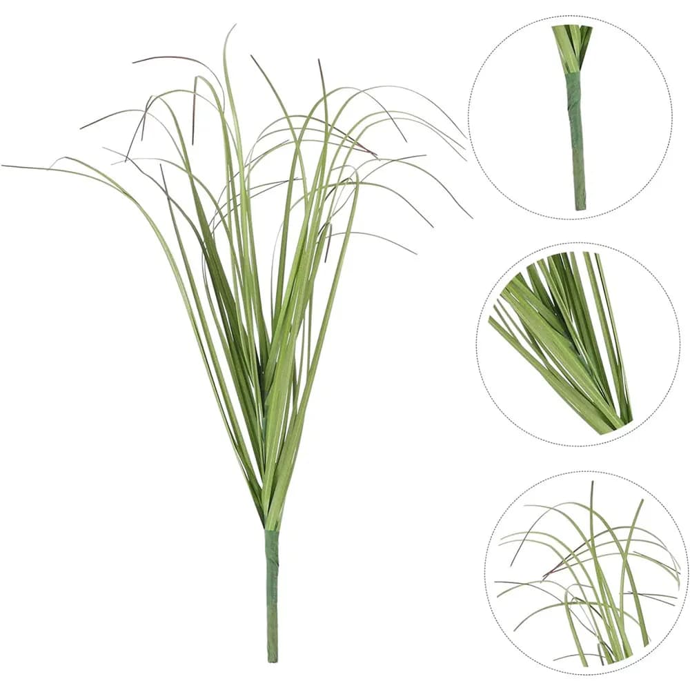 5Pcs Artificial Onion Grass Fake Greenery For DIY Wedding Venue Home Decor Potted Ornament Fake Plant Outdoor Garden Decoration