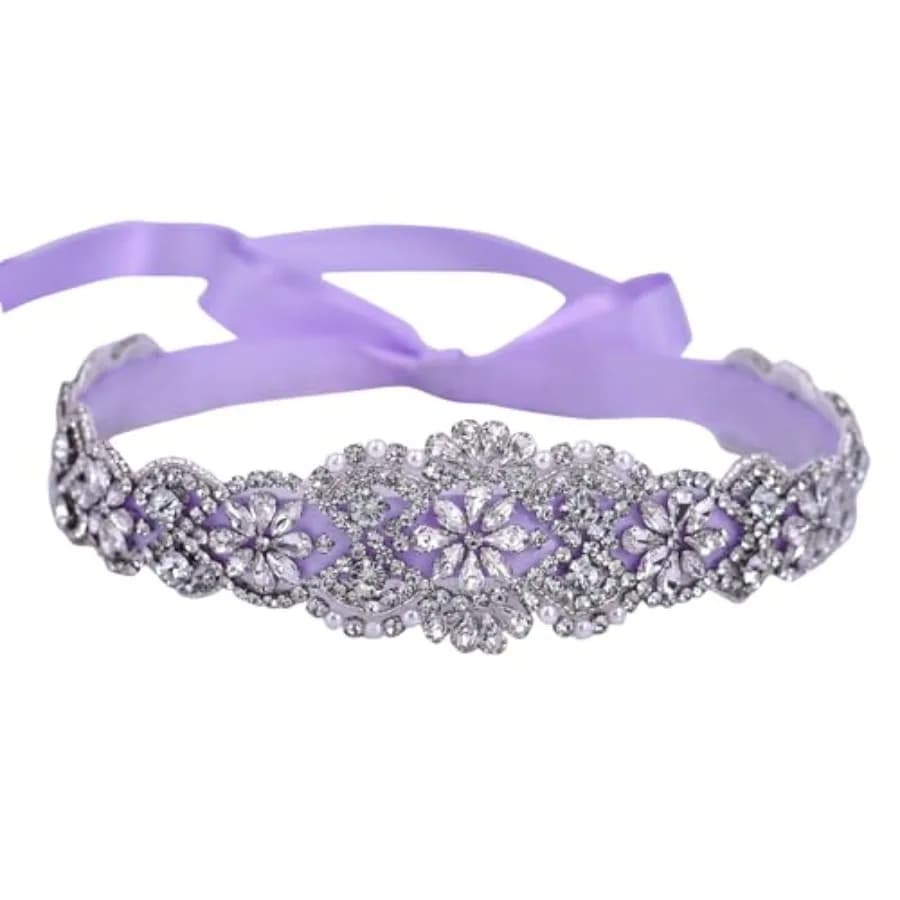 azaleas Women's Crystal Thin Wedding Belt Sashes Bridal Sash Belt for Wedding, Bridesmaid Flower Girl Dress Accessories 16IN