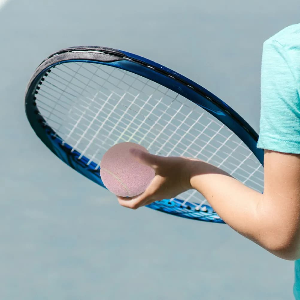 6 Palline da Tennis Rosa alla Moda per Ragazze Principianti, Palline Elastici in Gomma Rimbalzanti per Allenamento, Pratica e Gioco per Giovani