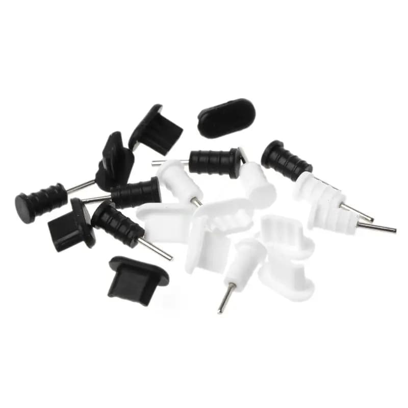 10 set porta ricarica Micro USB Plug 3.5mm auricolari Jacksets strumento antipolvere fooof Card Phone