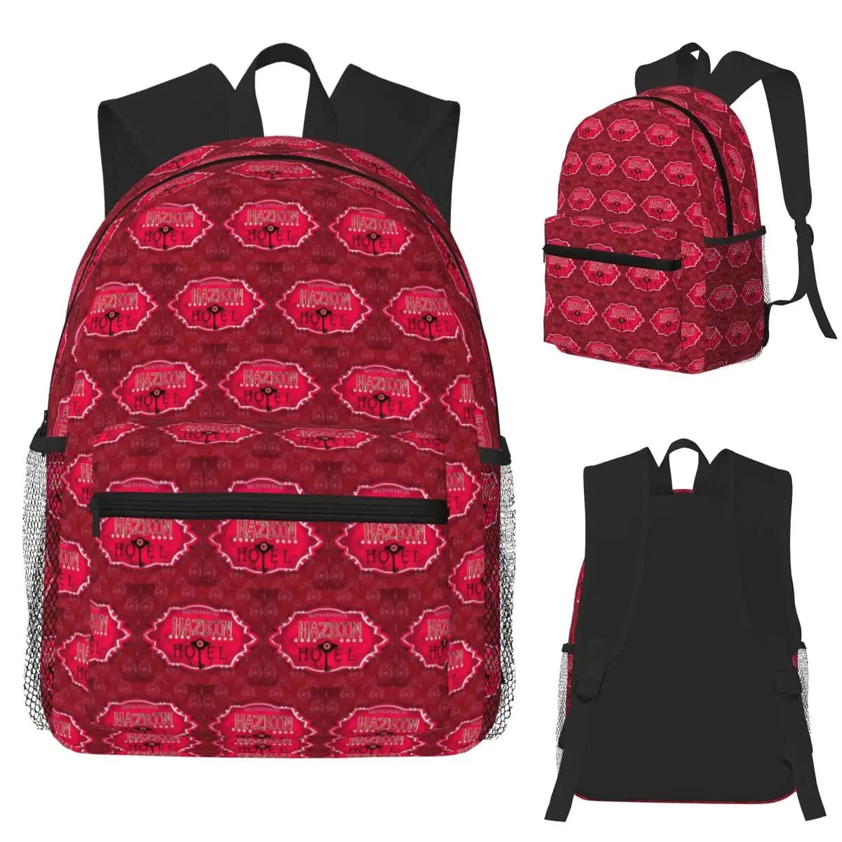 Hazbin Hotel Commedia Anime America Song And Dance Zaino per studenti Borsa da scuola Escursionismo Viaggio Zaino Bookbag Borse a tracolla