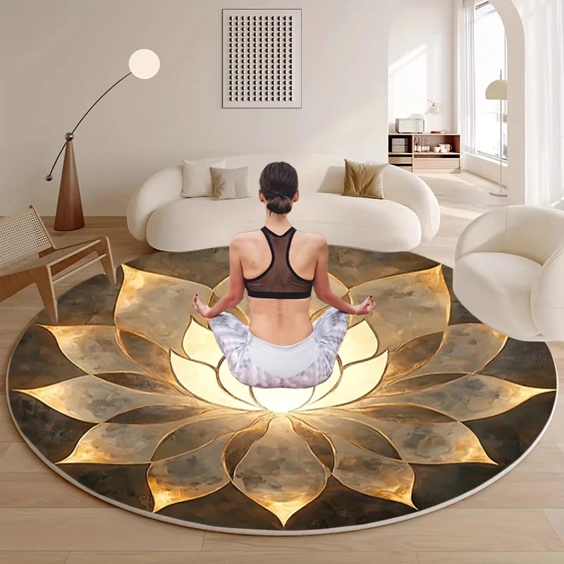 VIKAMA Meditation Yoga Mat, Suitable For Room Entrances, Living Rooms, Meditation Play Cushions, And Portable Outdoor Rest Mats.