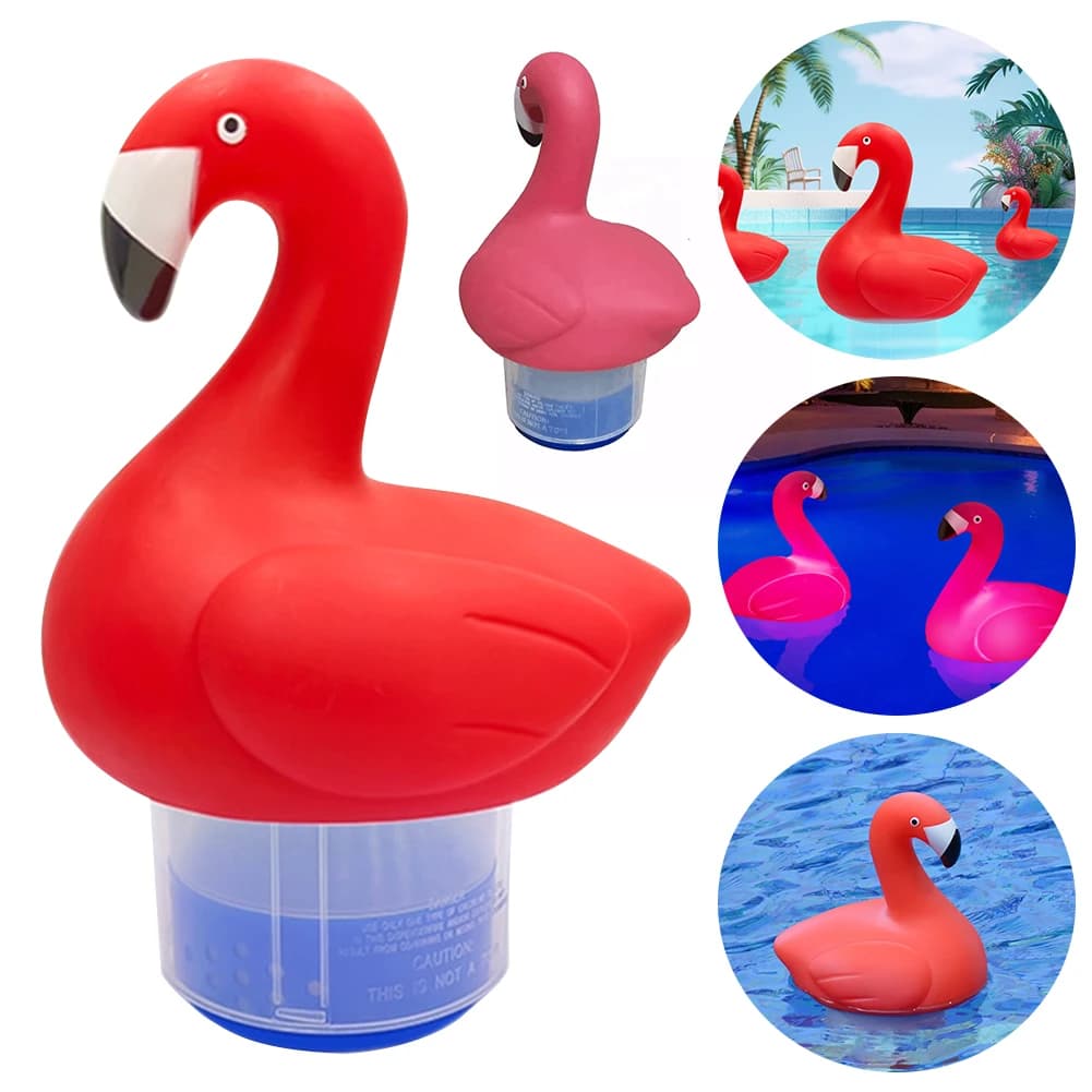 Galleggiante per compresse di cloro solare Glow In The Dark Dispenser di cloro galleggiante In PVC detergente per acqua galleggiante per piscina vasca idromassaggio
