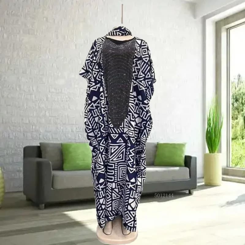 Plus Size 2025 Kimono Robe per donna Elegante accappatoio in rayon Collo largo Manica lunga Stampa diamante Boho Cover up Personalizzato