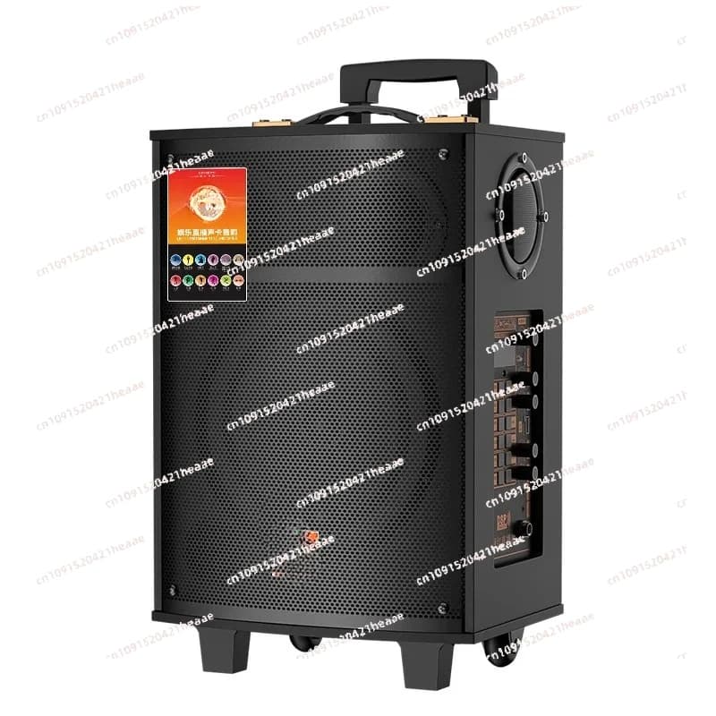 Suitable for speaker machine outdoor mobile Bluetooth speaker high-power family karaoke live broadcast all-in-one