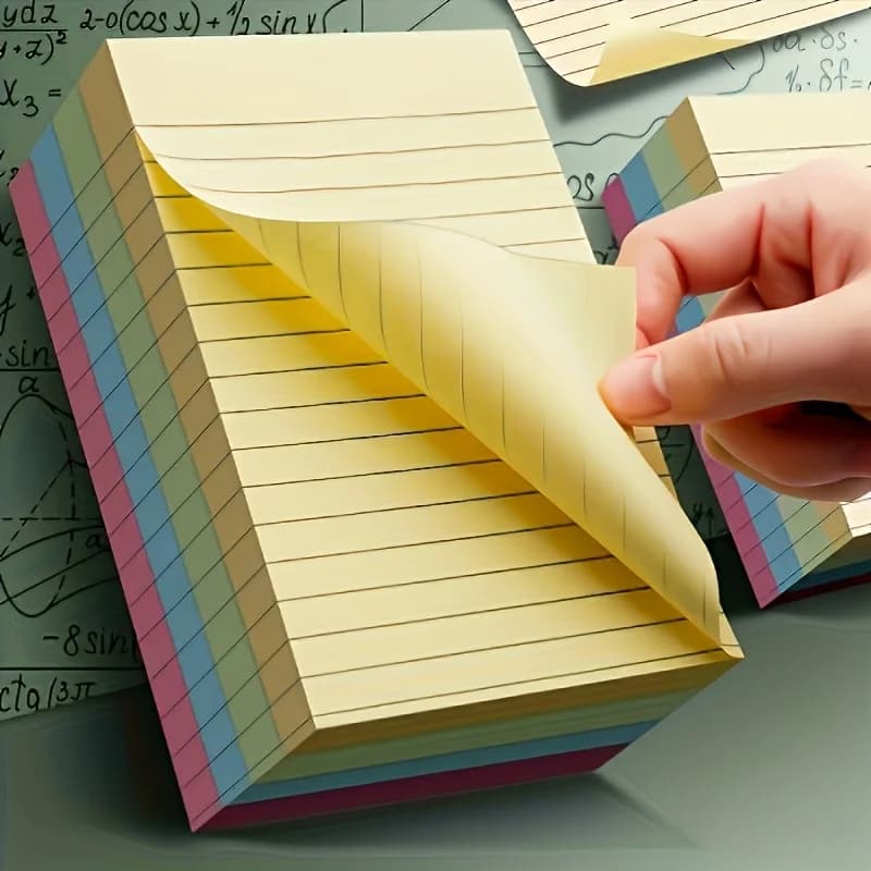 Colorful Thickened Sticky Notes - Convenient Creative Memo Pads, 4 Colors Available - Tear-Off Notebook, Suitable for Office And Home Use, Hand-Writing, Space-Saving, Strong Adhesive Post-Its Super Practical