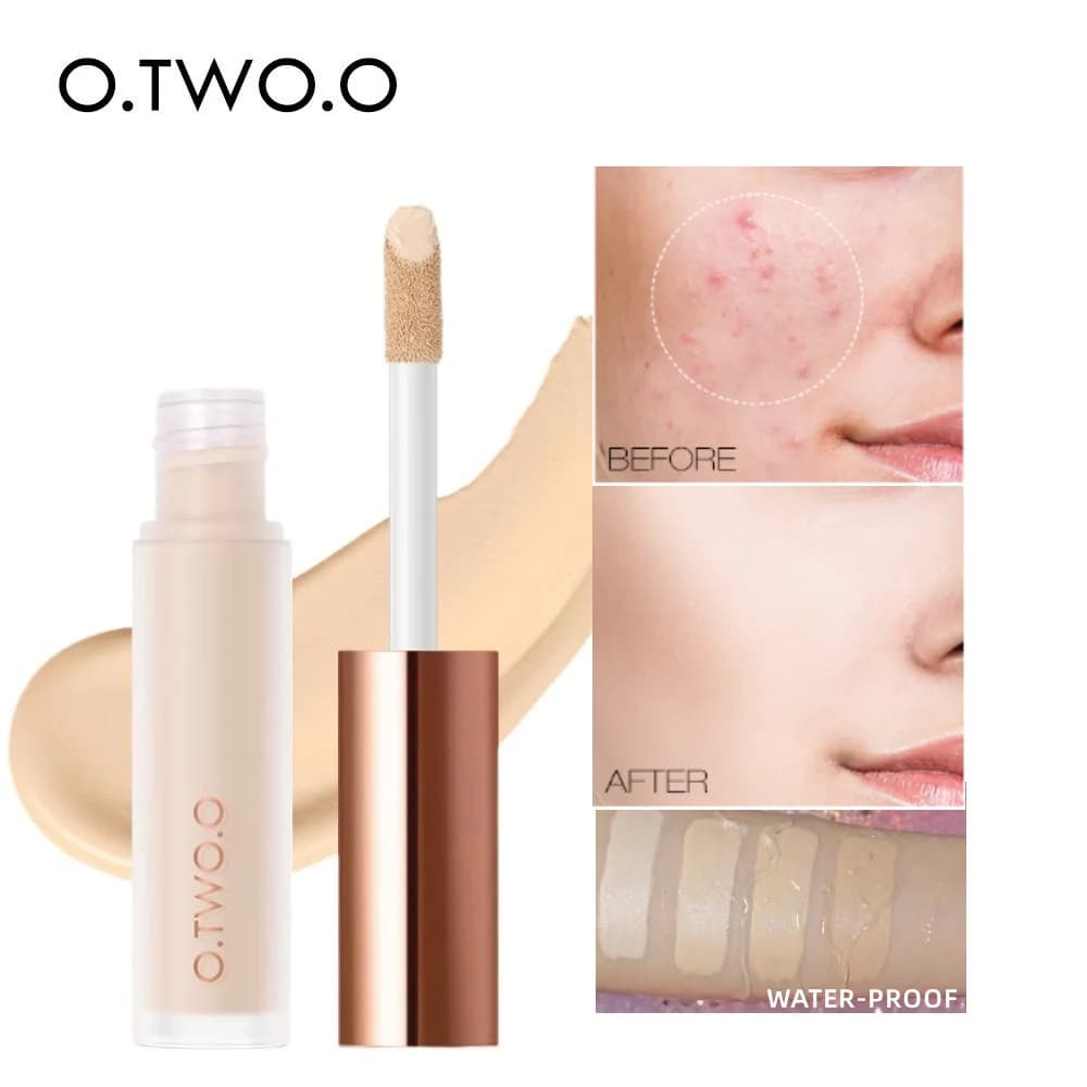 Wholesale O.TWO.O Liquid Concealer Cream Waterproof Full Coverage Concealer Face Scars Acne Cover Smooth Moisturizing Makeup