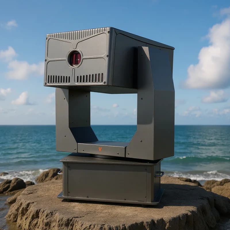 Tiitee FORTIS IP65 Laser RGB Impermeabile da 30W 40kpps con Testa Mobile e Animazione Incisione FB4 Integrata per Spettacoli Laser Esterni su Monumenti