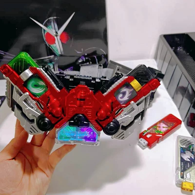 Disponibile CSM Kamen Rider W Double Driver Belt Set Completo Collegabile Cyclone Joker Gaia Memory Accessorio per Trasformazione Giocattoli Regali