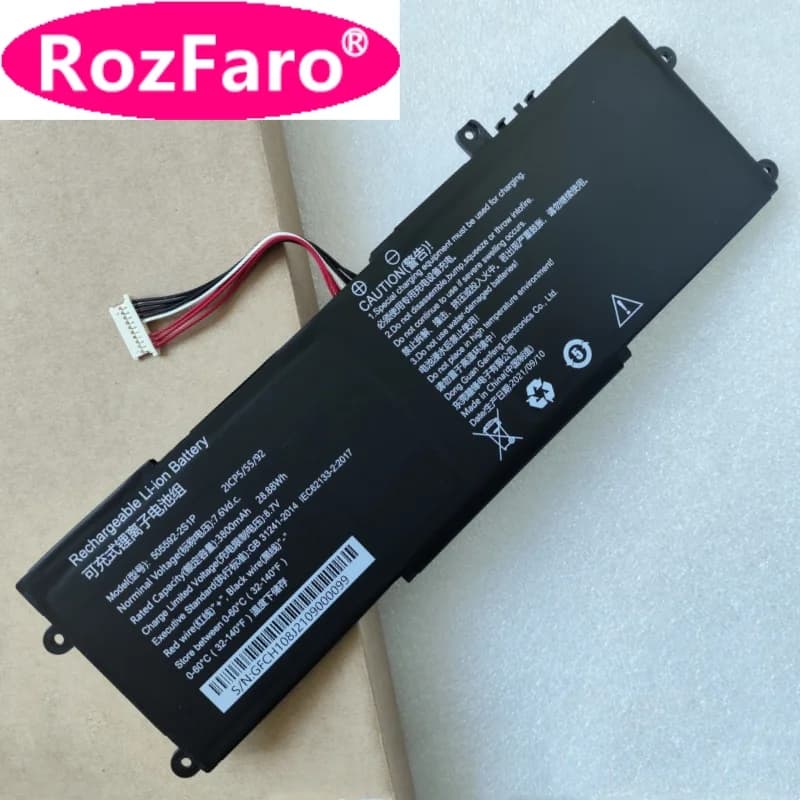 Batteria per Laptop RozFaro per Chuwi Minibook X CWI558 N100 10.8 pollici 505592-2S1P, compatibile con Aierxuan Dere e TENKU MOBILE S10 10.51 pollici