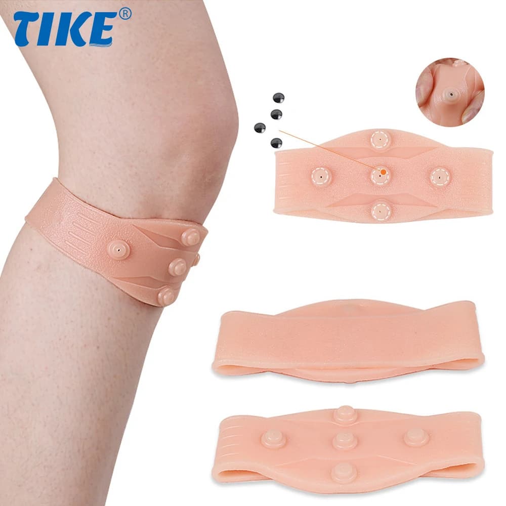 1 pz cinturino per ginocchio per terapia magnetica, tutore di supporto per alleviare il dolore al ginocchio escursionismo, calcio, basket, corsa, maglioni al ginocchio, tendinite