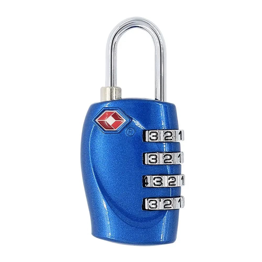 Waterproof Small Padlock Cable Luggage Lock TSA Customs Lock Smart Combination Lock Padlock with Steel Cable Customs Code Lock