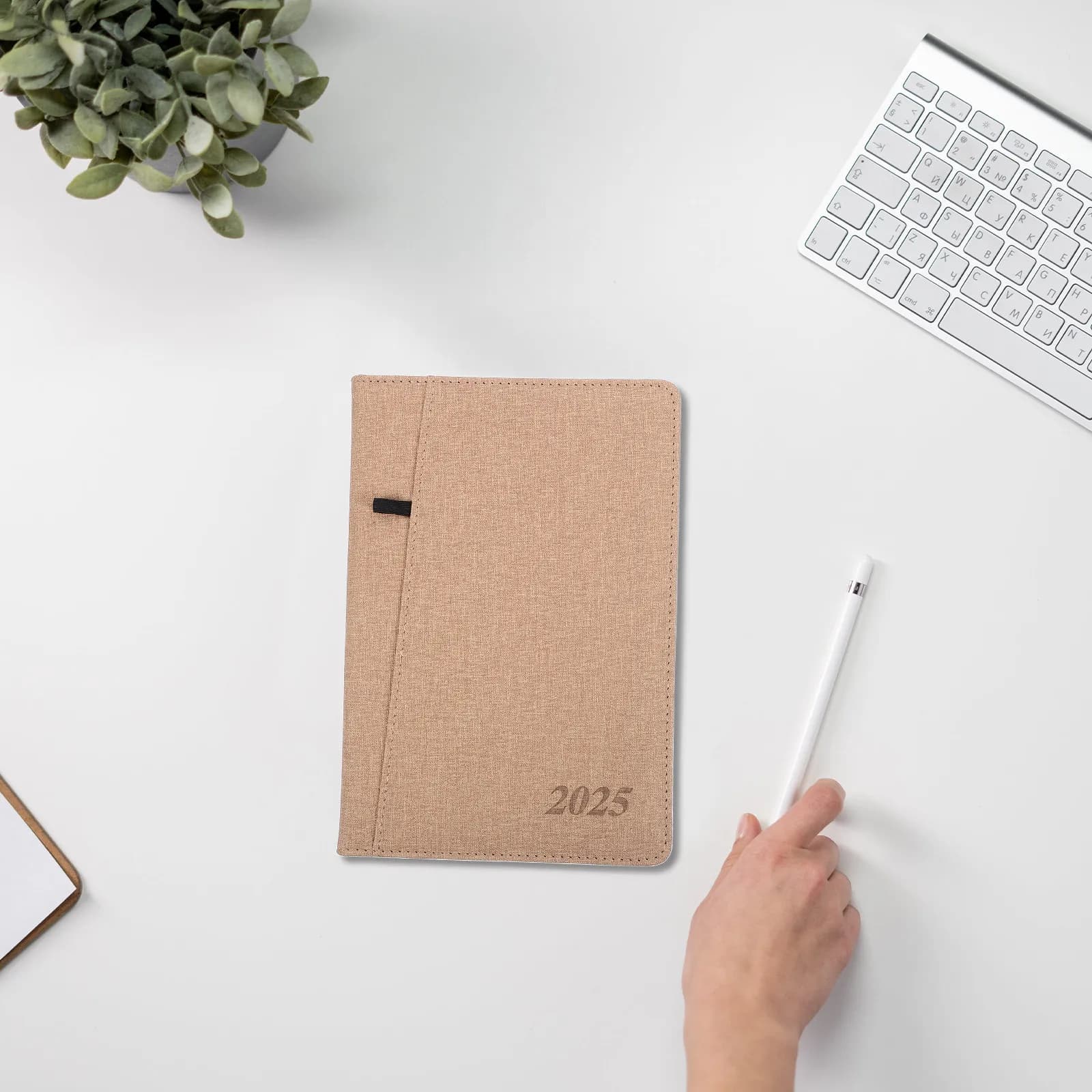 A5 English Academic Planner 2025 Notebook Planner Book for Office School Travel Daily Scheduling Journaling Time Management