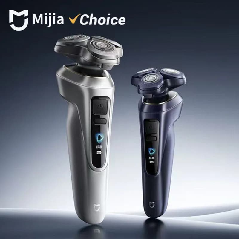 Rasoio Elettrico Mijia Pro, Regolabarba, Rasoio Wet & Dry Impermeabile con Schermo a Colori Dinamico 360 ° Rasoio Completo con 90 Giorni di Autonomia Mi