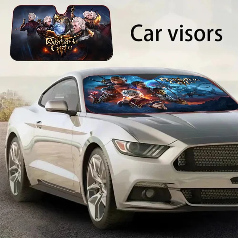 Baldurs Gate 3 Parabrezza Parasole Personalizzato Foglio di alluminio Finestra per auto Parabrezza Copertura Tenda per protezione solare