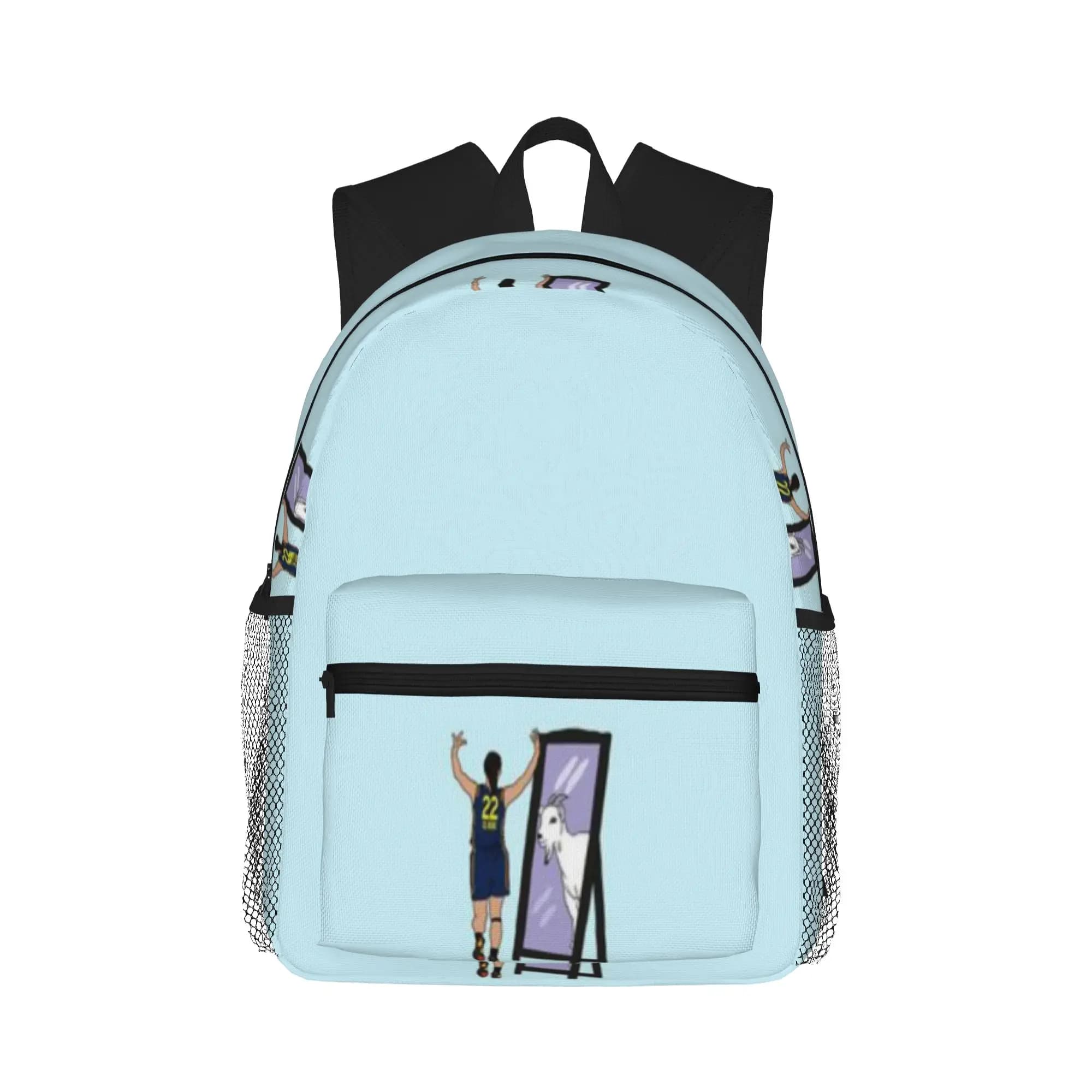 Zaino casual Caitlin Clark Mirror GOAT (Indiana) per studenti e adulti, zaino da uomo