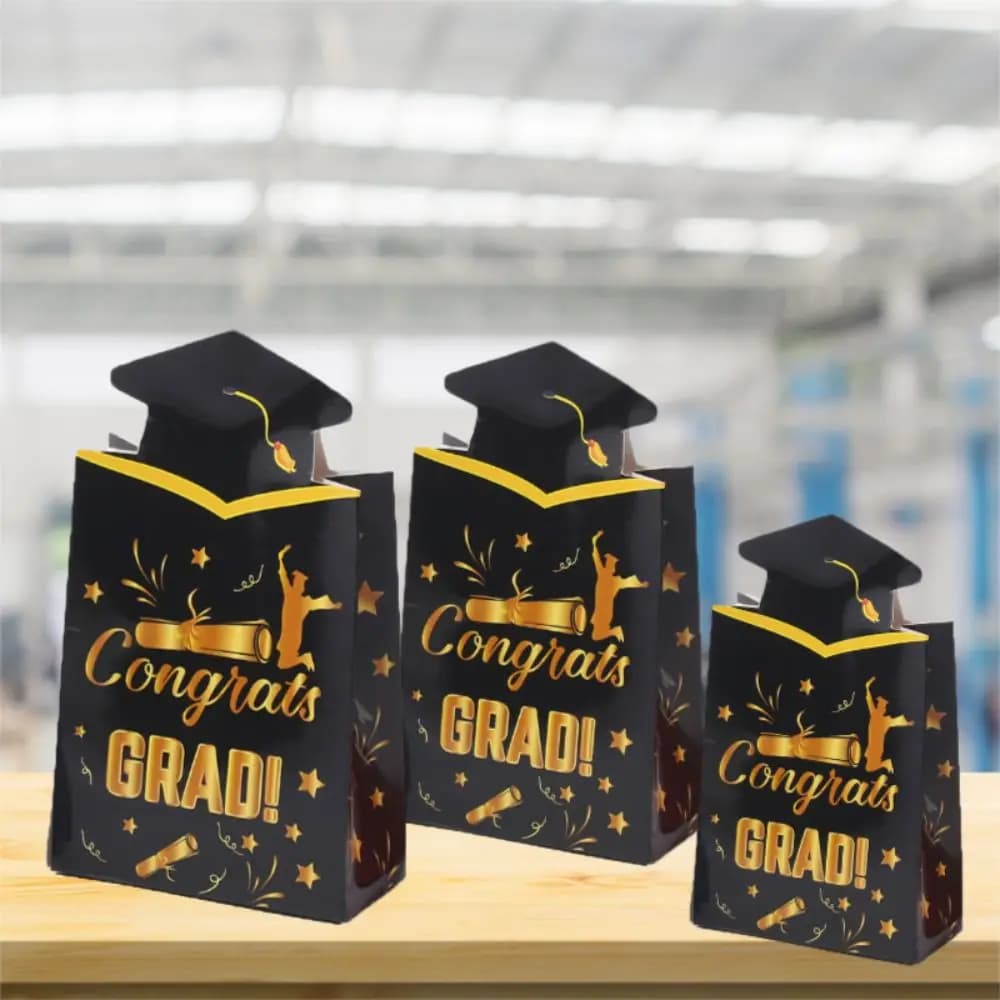 20 Pezzi Scatole per Cappelli da Laurea in Carta, Confezioni Uniche per Cappelli Dottorali, Scatole per Eventi Celebrativi