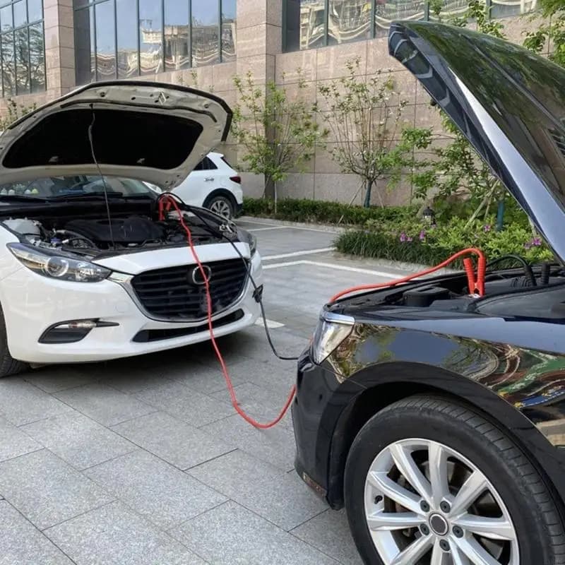 2025 Nuovi cavi collegamento per batterie resistenti calore Avviatore salto Design con clip a coccodrillo antiscivolo