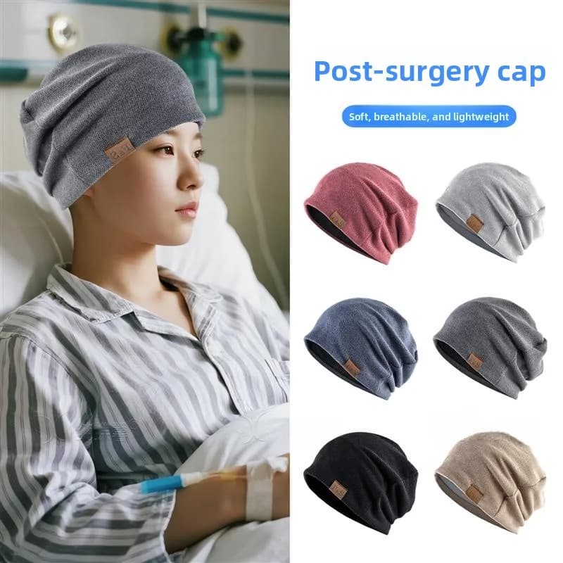 Unisex Chemotherapy Hair Loss Cap Windproof Head Cover Post-Surgery Skullcap Men's Women's Comfortable Breathable Summer Hat