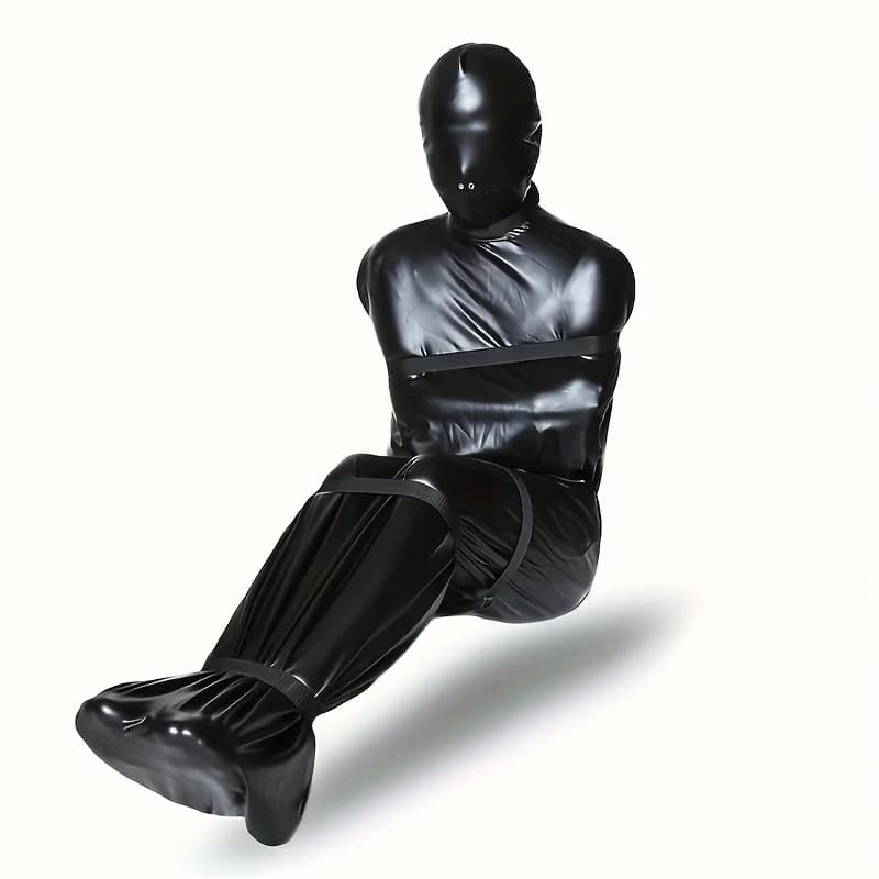 BDSM body-wide bondage harness, sex toys for couples, sleeping bag with SM force shirt, restrictions