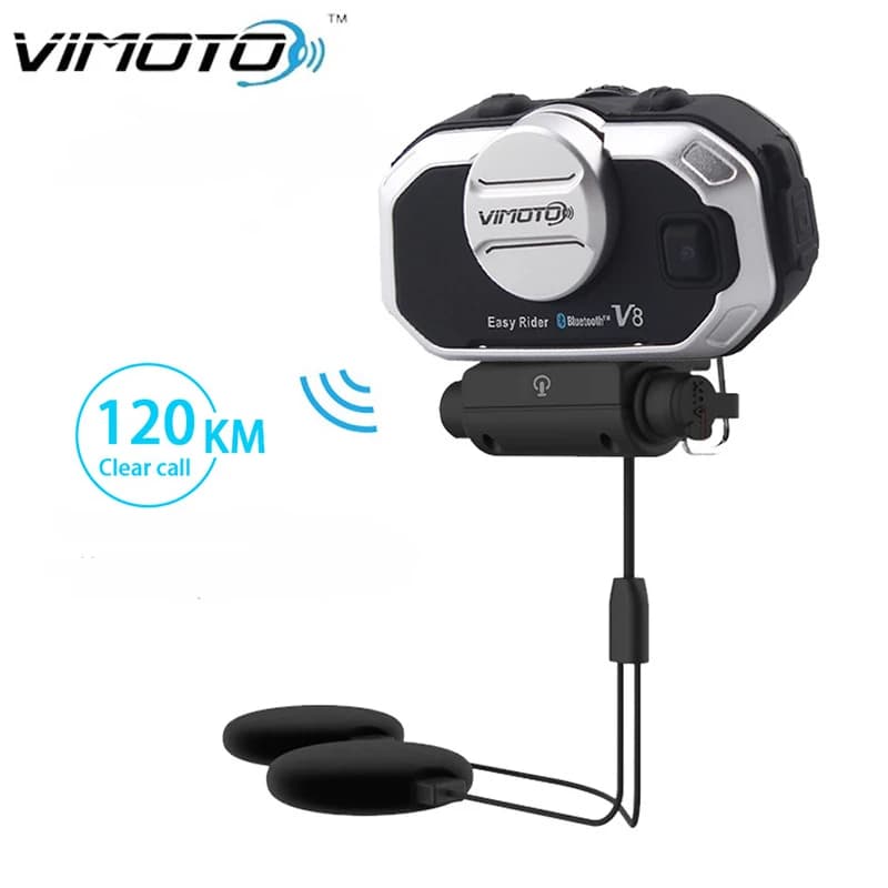 Vimoto V8 Headset for motorcycle helmet Intercom stereo Bluetooth Call Wireless Communication Intercom