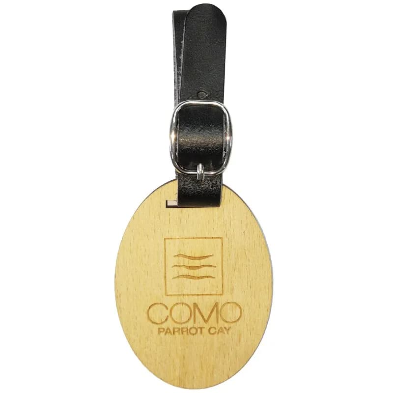 Etichetta per bagagli da golf in legno personalizzata, incisione laser, etichetta per borsa con nome in legno ecologica, commercio all'ingrosso