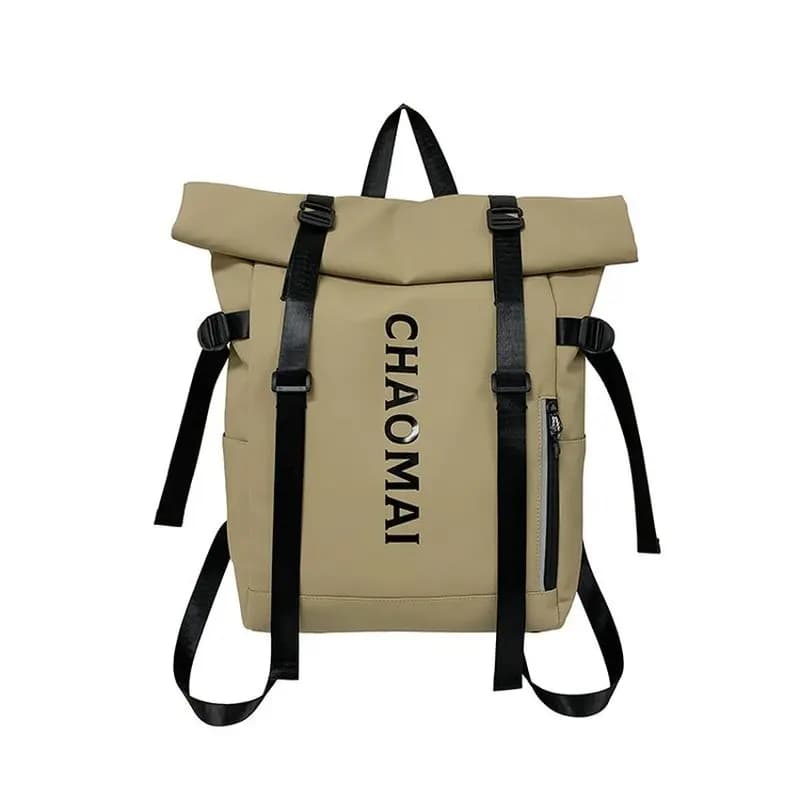 New Trendy Large Capacity rolled Backpack Travel Outdoor Sports Bag for Middle And High School Students Nylon Unisex Backpack