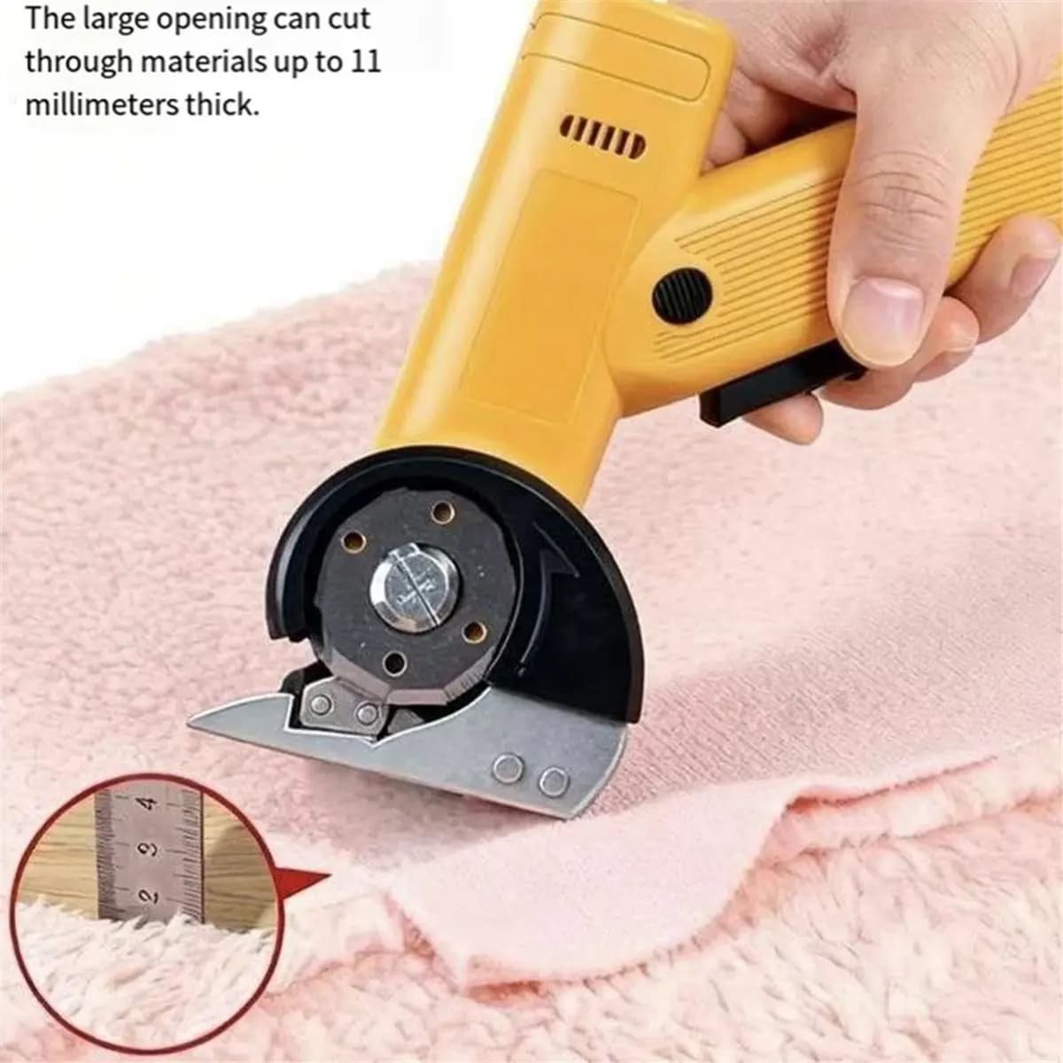 update. Handheld Electric Scissors Electric Cloth Cutting Machine Cutter Round Knife Charging Leather Fabric Cutting Artifact