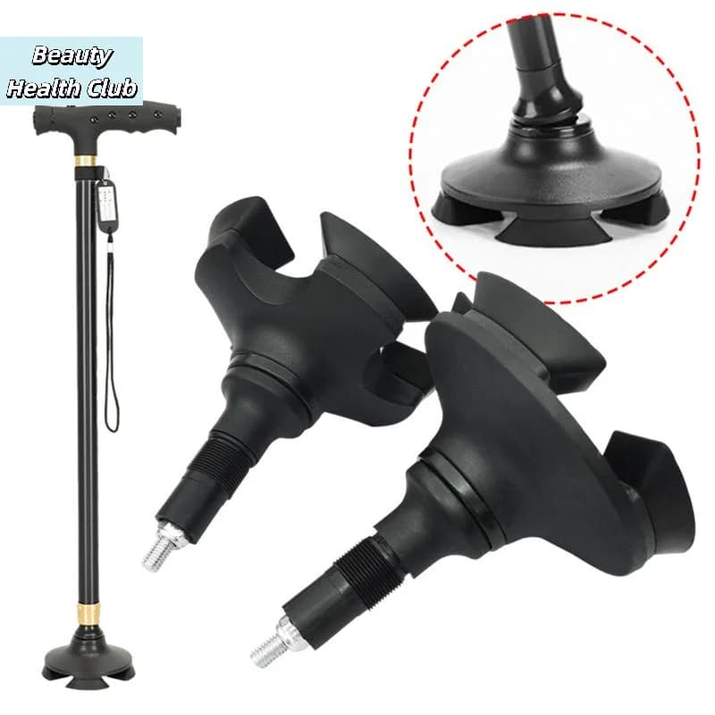 【Non-Slip Crutch Tips Walking Cane Foot Covers For Elderly Stability Trekking Pole Protector Hiking Stick End Caps Cane】