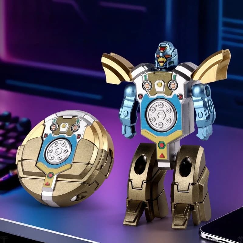 Trasformabile Robot Fidget Spinner Mano Trottola Punta Punta delle dita Giroscopio EDC Metallo Giocattolo antistress Anti Ansia per i bambini