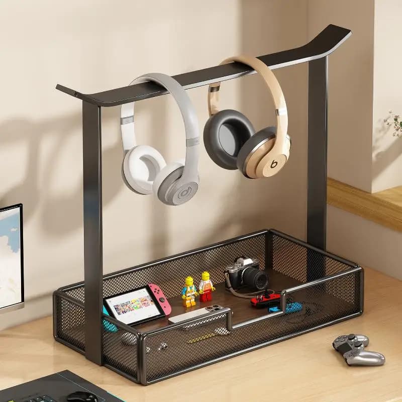 Supporto universale per cuffie Supporto per auricolari da gioco portatile Rack Organizer da tavolo Staffa per display per cuffie