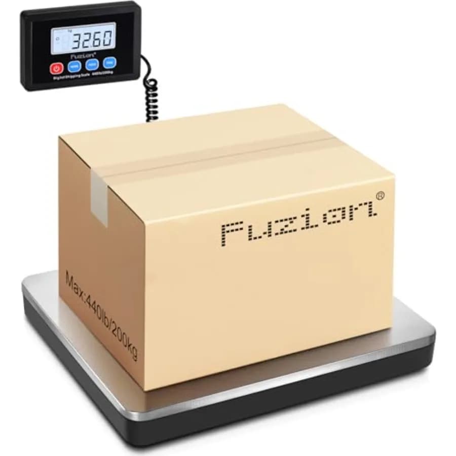 Bilancia per spedizioni con precisione di 10g, bilancia postale con funzione Hold/Tare, bilancia digitale per pacchi, piccole imprese, bagagli, batterie