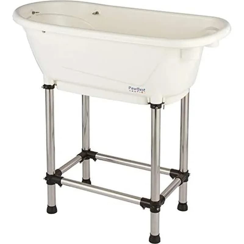 Dog Grooming Plastic Free Standing Bathtub for Small Medium Sized Pets for Indoor Outdoor