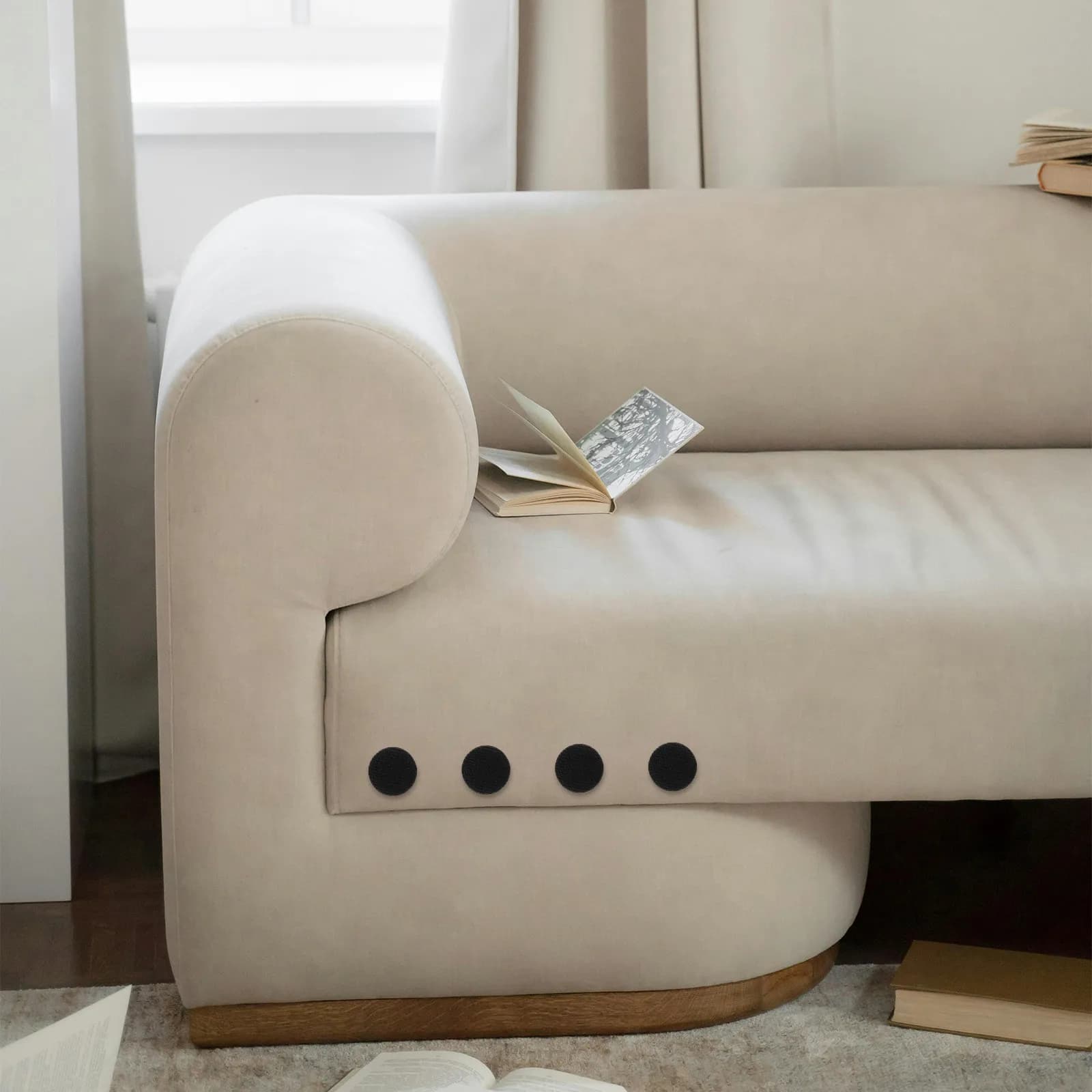 30 Pezzi Chiusure a Perno in Acciaio Inossidabile per Copridivano, Perni a Torsione Rivestiti in Tessuto, Perni per Gonne Letto, Perni Antiscivolo per Mobili, Fissaggio per Decorazioni Domestiche